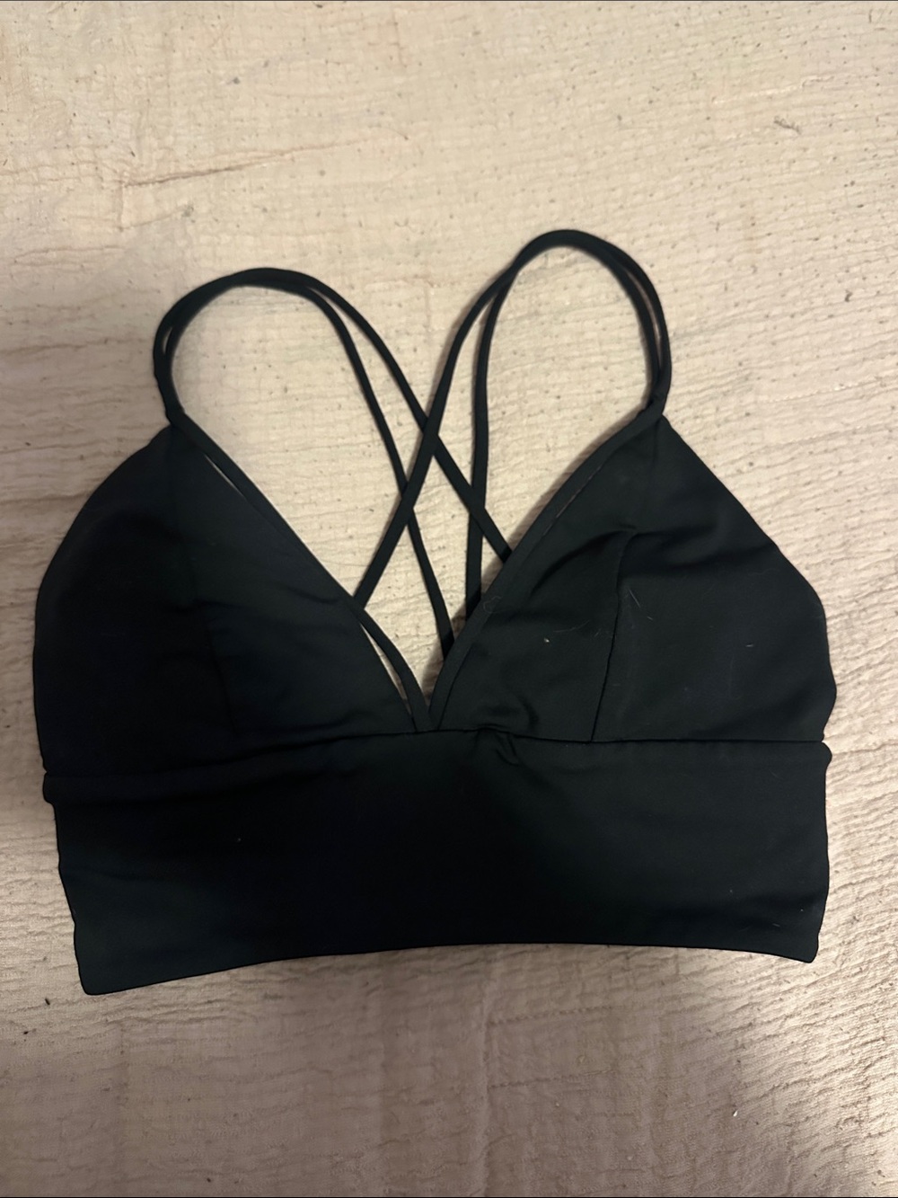 lululemon athletica Black Crisscross Light Support Sports Bra